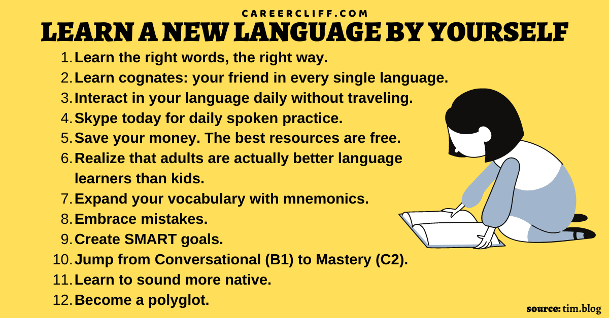 Best Way To Learn A New Language By Yourself 20 Steps Careercliff Riset