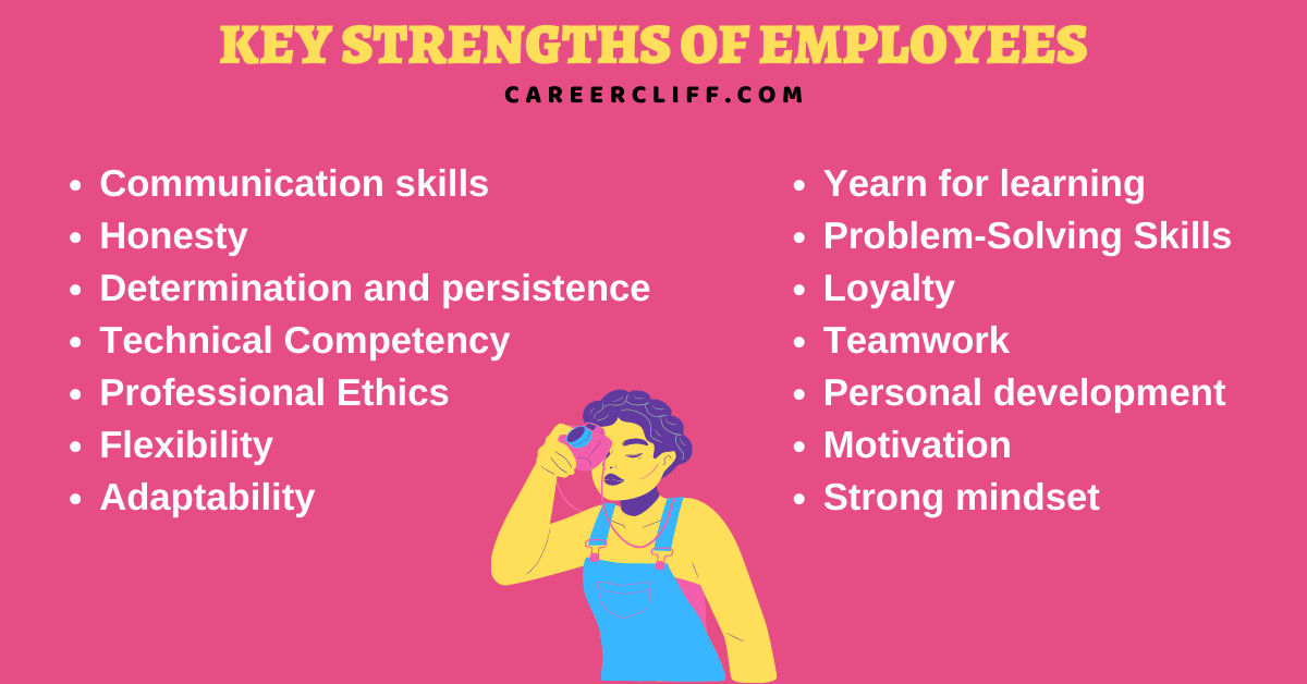 key strengths of employees list of key strengths of an employee key strengths of a manager top key strengths of an employee key strengths employers look for examples of key strengths of an employee 3 key strengths employers look for main strengths of an employee key strengths of the employee key strength of employee examples key strength examples for employees