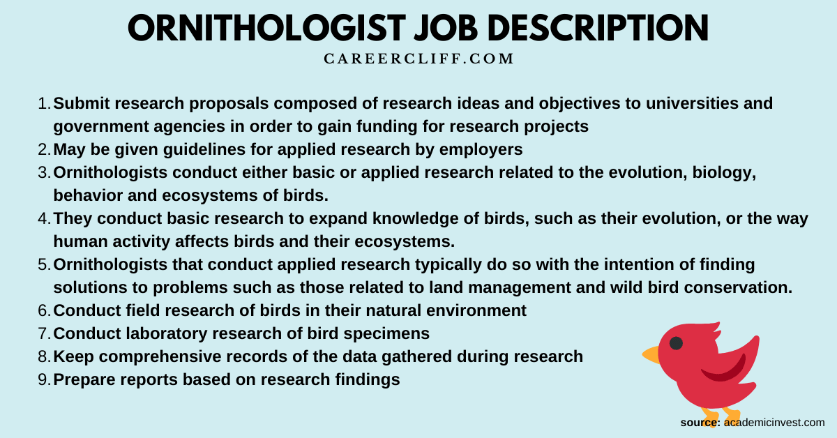 ornithology jobs ornithologist career ornithologist job description