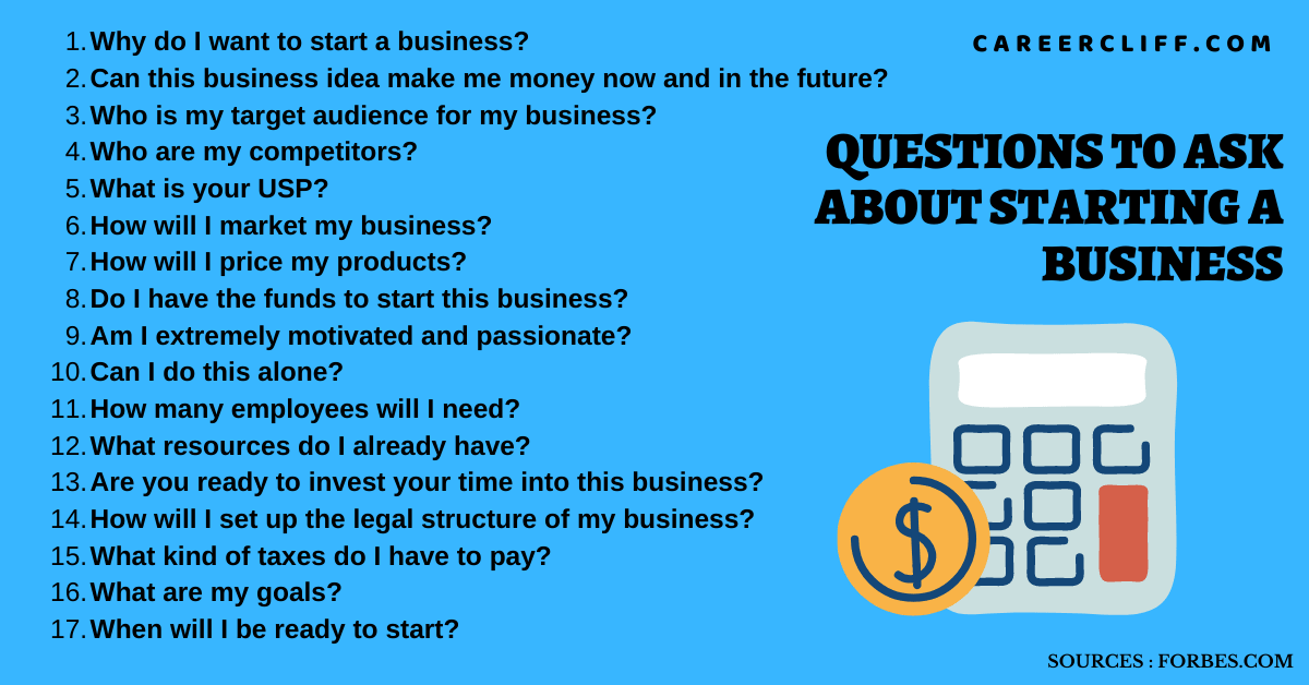 questions to ask when building a business plan