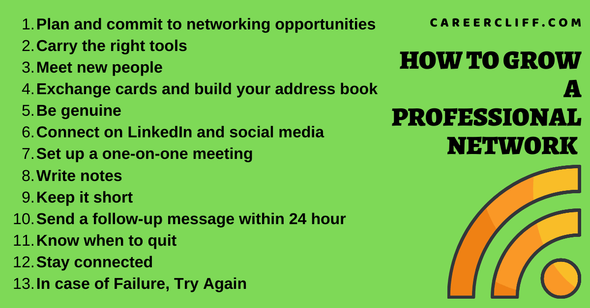 10 Tips to Build A Growing Professional Network CareerCliff